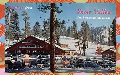 Snow Valley postcard